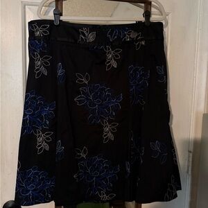 Stunning Black Floral Skirt